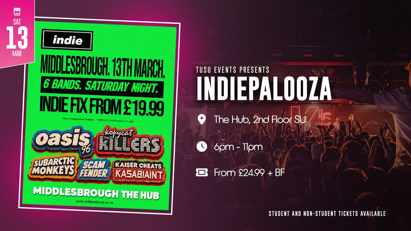 Indiepalooza Festival - Kopycat Killers v Scam Fender v Subarctic Monkeys v Oasis96 v Kasabiaint v Kaiser Cheats